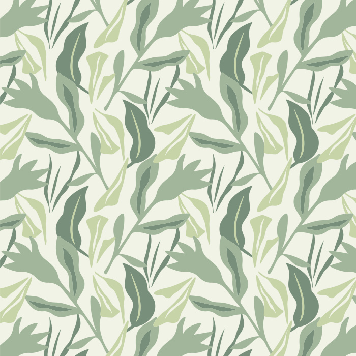 Create a tropical oasis on any wall in your home with our Mixed Greens Peel And Stick Removable Wallpaper.