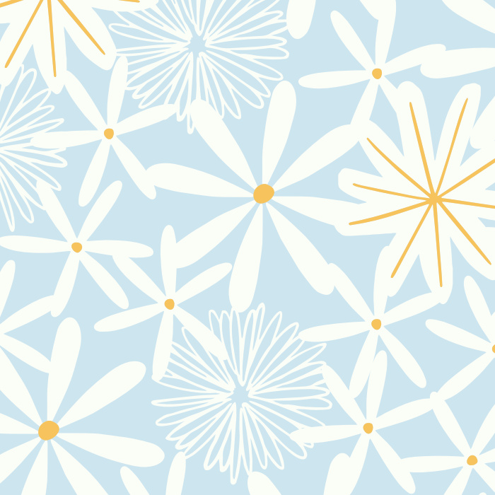 Add a cute floral pattern to your wall with our Daisy Love Peel And Stick Removable Wallpaper. 