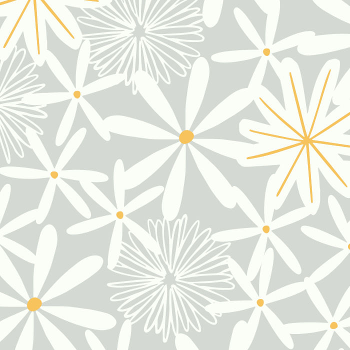 Add a cute floral pattern to your wall with our Daisy Love Peel And Stick Removable Wallpaper.