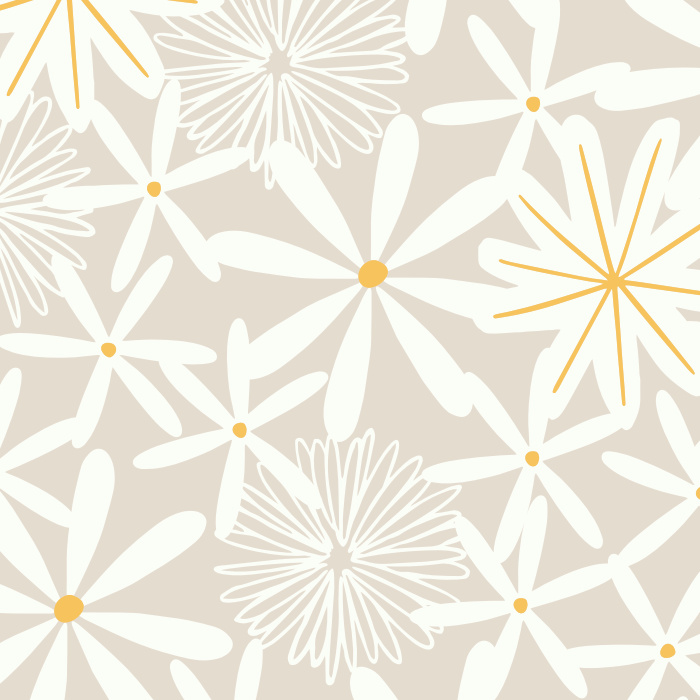 Add a cute floral pattern to your wall with our Daisy Love Peel And Stick Removable Wallpaper.