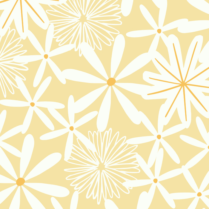 Add a cute floral pattern to your wall with our Daisy Love Peel And Stick Removable Wallpaper. 