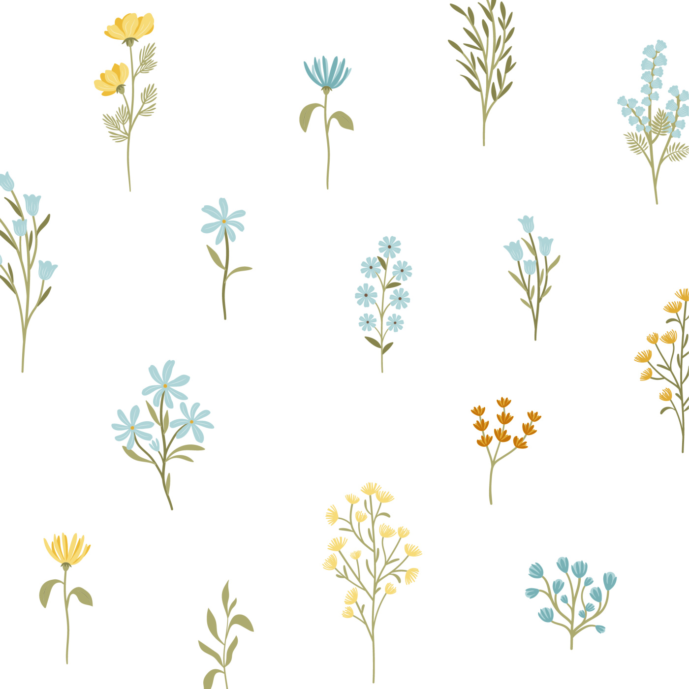 Wildflower Collection Wallpaper