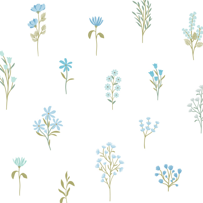 Add a blooming garden to any wall in your home with our Wildflower Collection Peel And Stick Removable Wallpaper.