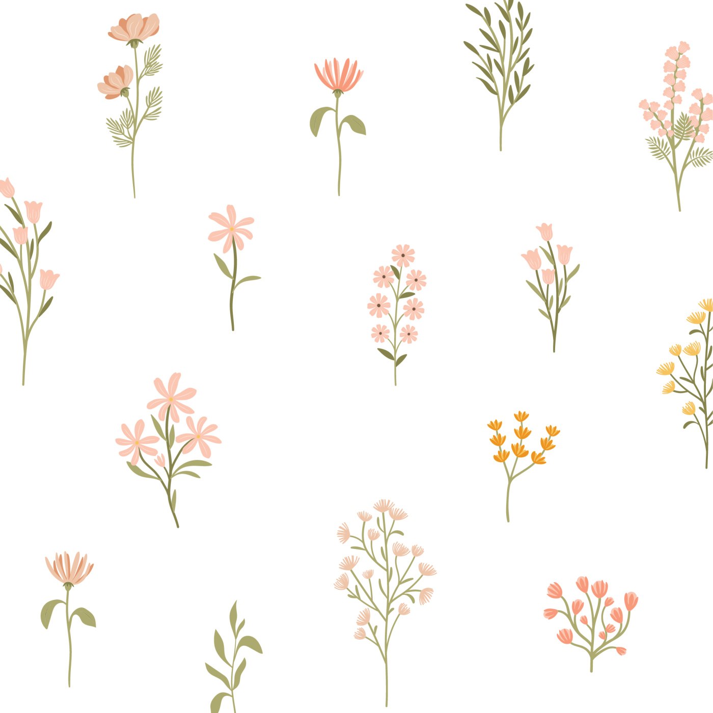 Wildflower Collection Wallpaper