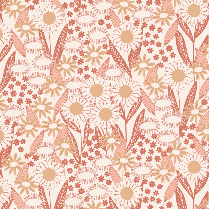 Add an eye-catching design to any wall in your home Retro Field Peel And Stick Removable Wallpaper.