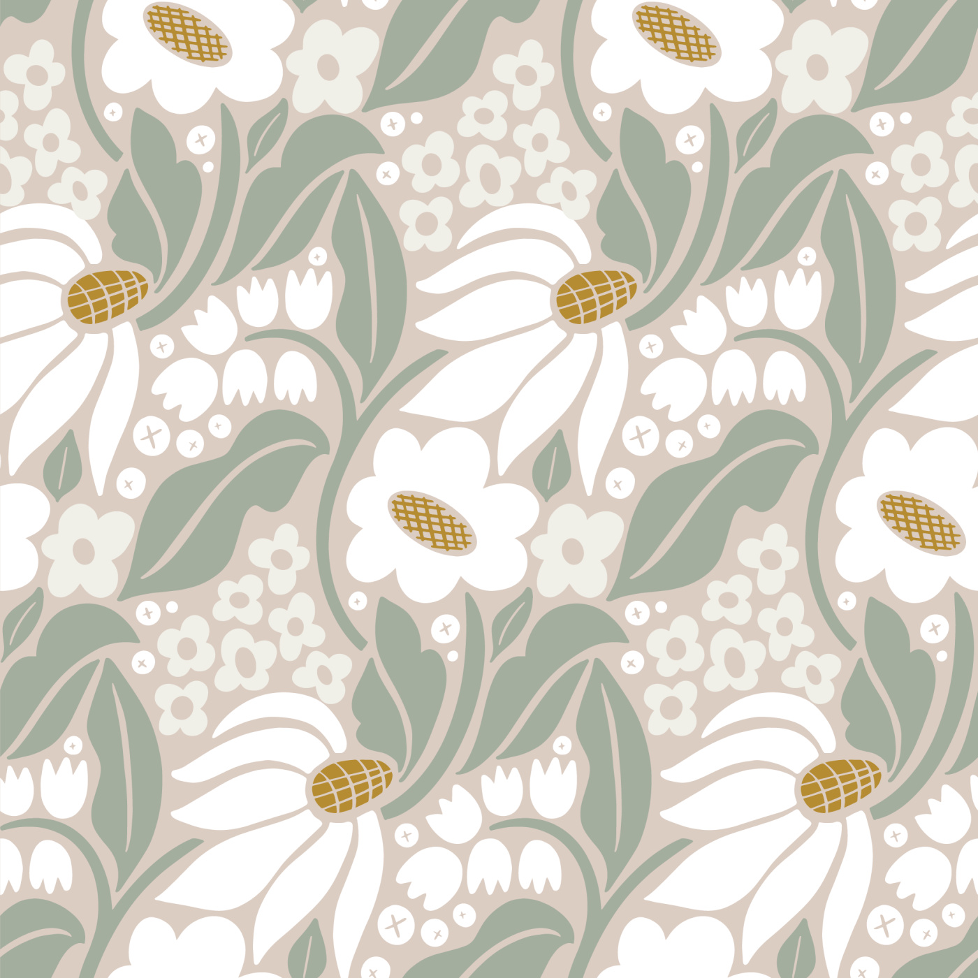 Mod Blooms Wallpaper Peel And Stick Removable Wallpaper | Love vs. Design