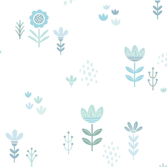 Add a garden of sunshine to any room with our Scandinavian Flowers Peel And Stick Removable Wallpaper.