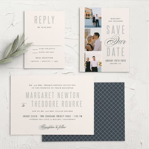 Traditionally Formal Wedding Invitations