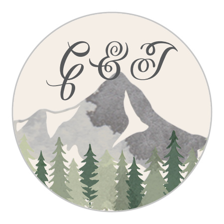 Forest Escape Wedding Stickers