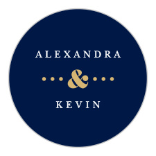 Seal envelopes or gift family and friends with a memento of your special day with our Simple Square Wedding Stickers.