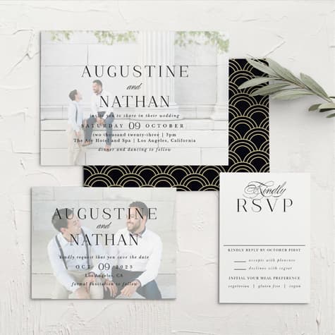 Lovely Opaque Wedding Invitations