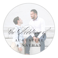 Gift family and friends with a memento of your special day with our Lovely Opaque Wedding Stickers.