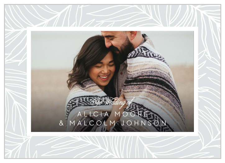 Kickstart your wedding with our unique, modern Bordered Fun Wedding Invitations!