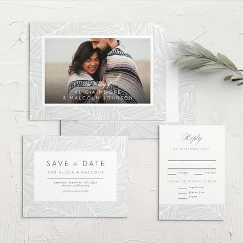 Bordered Fun Wedding Invitations