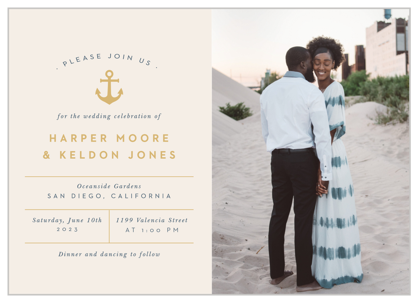 Maritime Anchor Wedding Invitations