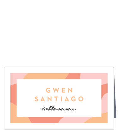 Make sure everyone has a spot with our Transparent Text Place Cards.