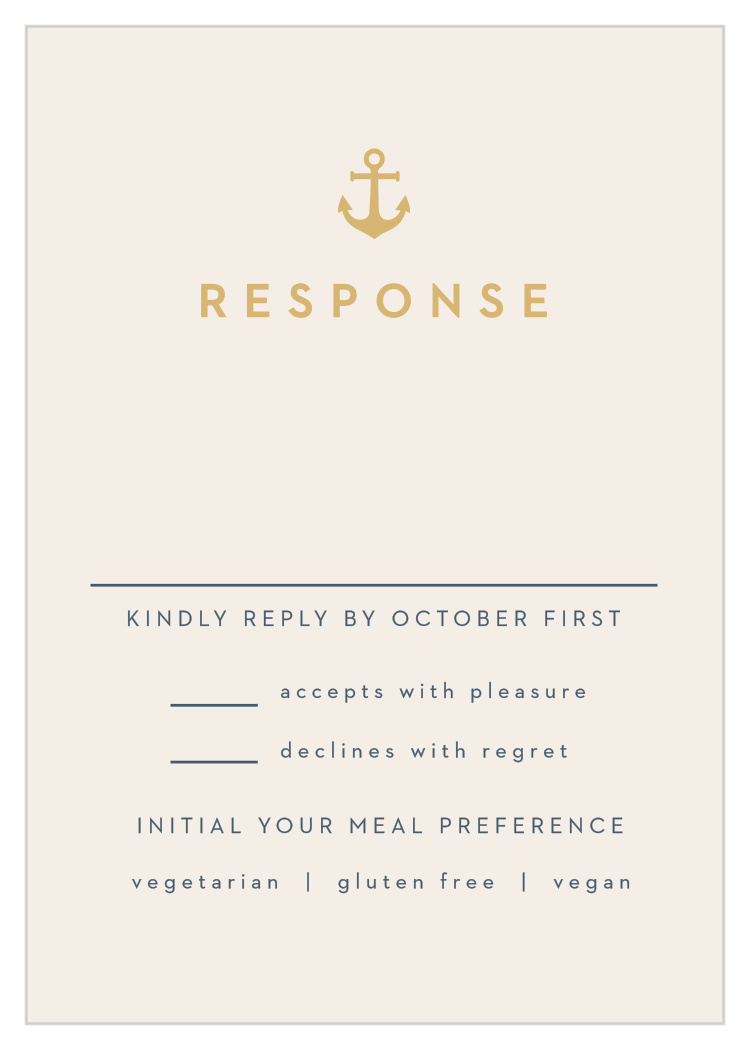 Maritime Anchor Response Cards by Basic Invite