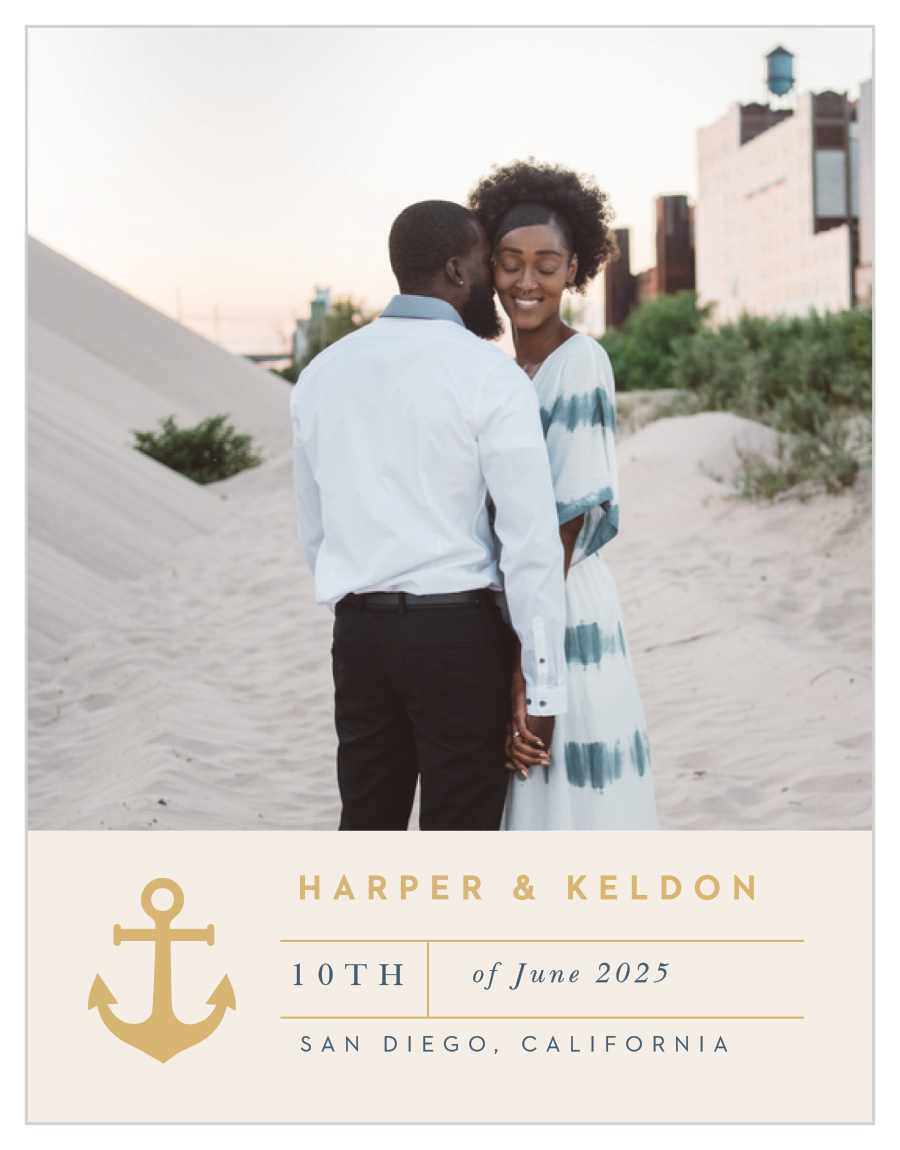 Maritime Anchor Save the Date Cards
