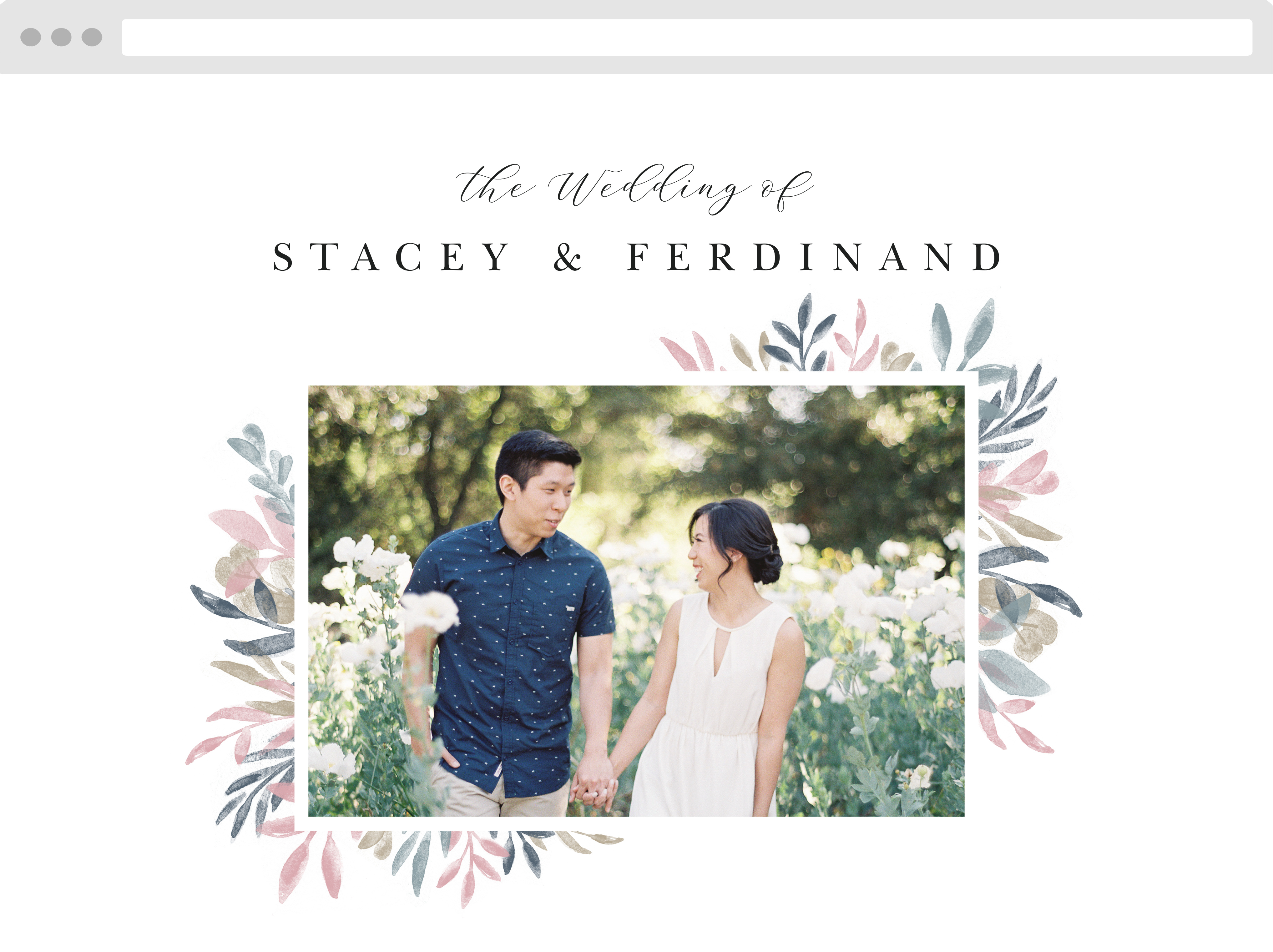 Sweetly Framed Wedding Website