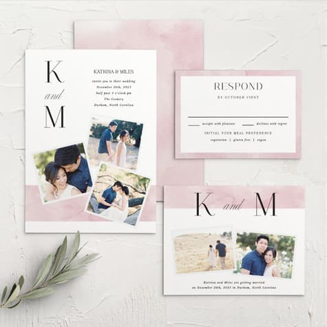 Colorful Band Wedding Invitations