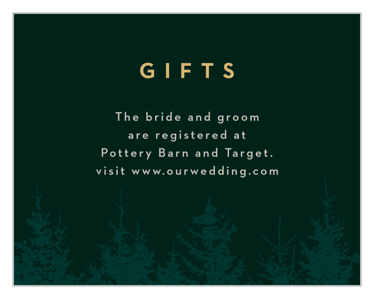 Mountain Spruce Registry Cards