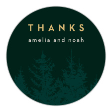 Our Mountain Spruce Wedding Stickers add the perfect touch to your envelopes before you send them out.
