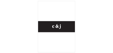 All of your cards are sure to arrive neatly organized when you utilize our Modern Typeface Wedding Belly Bands.