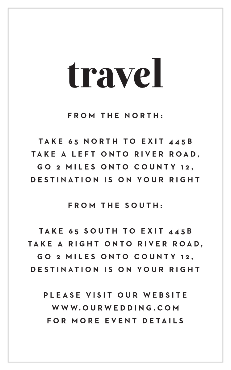 Modern Typeface Direction Cards