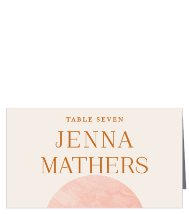 Family and friends will have no issue finding their seats with the help of our Earthy Mod Place Cards.