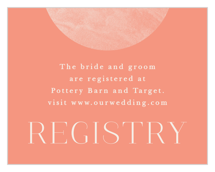 Earthy Mod Registry Cards