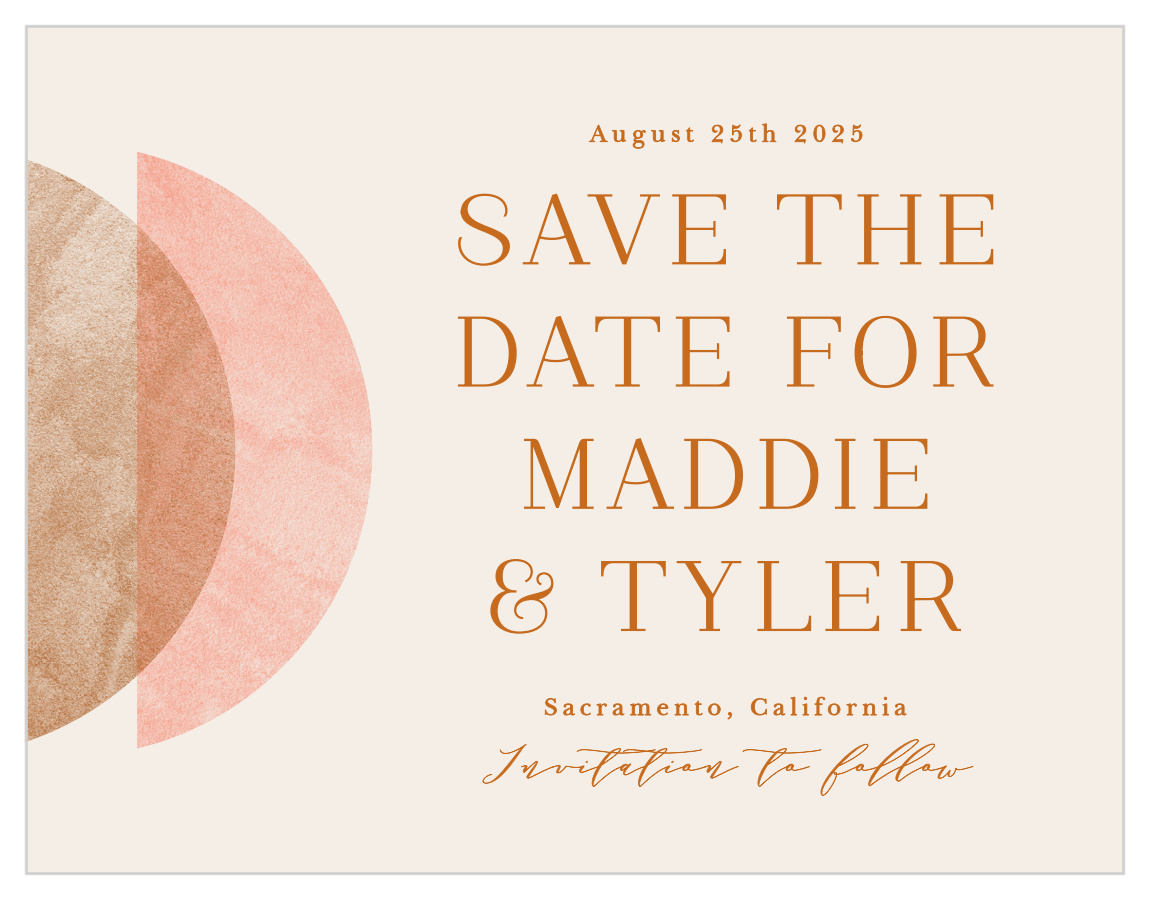 Earthy Mod Save the Date Magnets