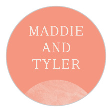 Gift family and friends with a memento of your special day with our Earthy Mod wedding Stickers.