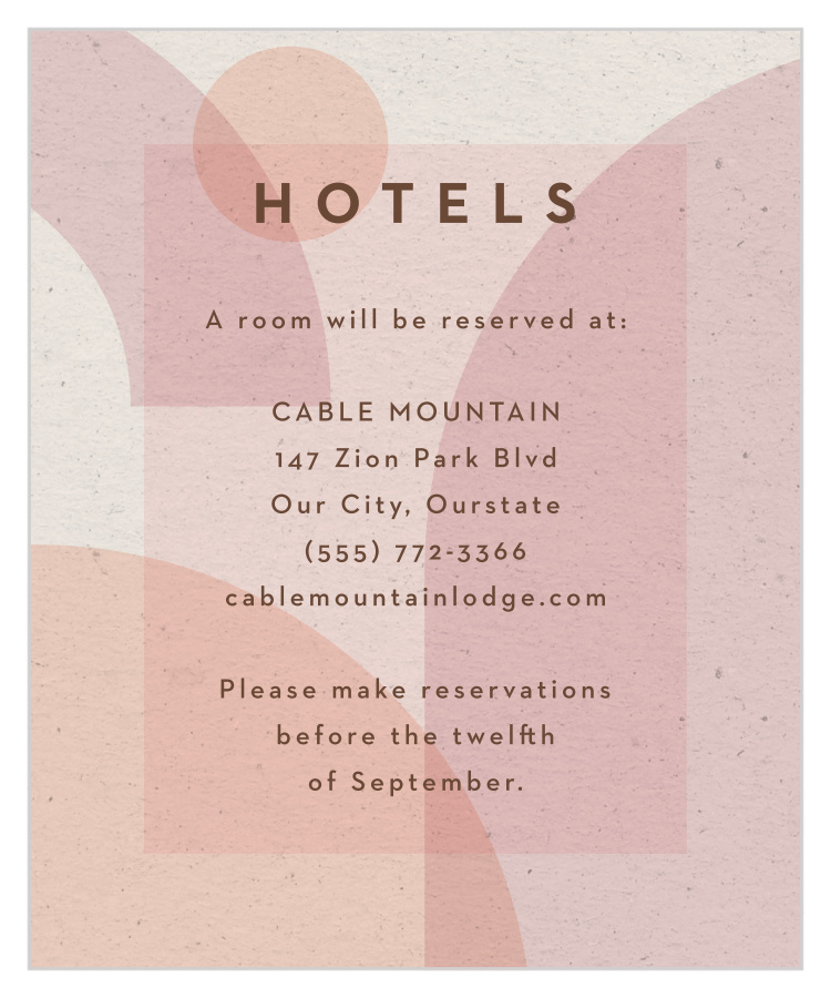 Mod Shapes Accommodation Cards