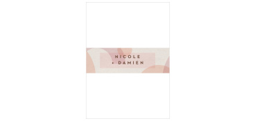 Be sure your cards will stay neatly organized en route to guests when you utilize our Mod Shapes Wedding Belly Bands.