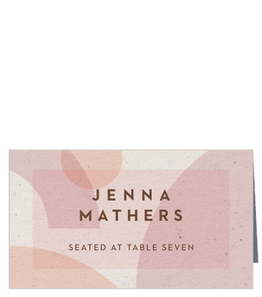 Mod Shapes Place Cards