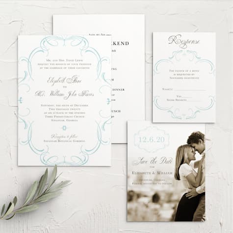 Flourish Charm Wedding Invitations