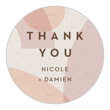 Seal envelopes or gift family and friends with a memento of your special day with our Mod Shapes Wedding Stickers.