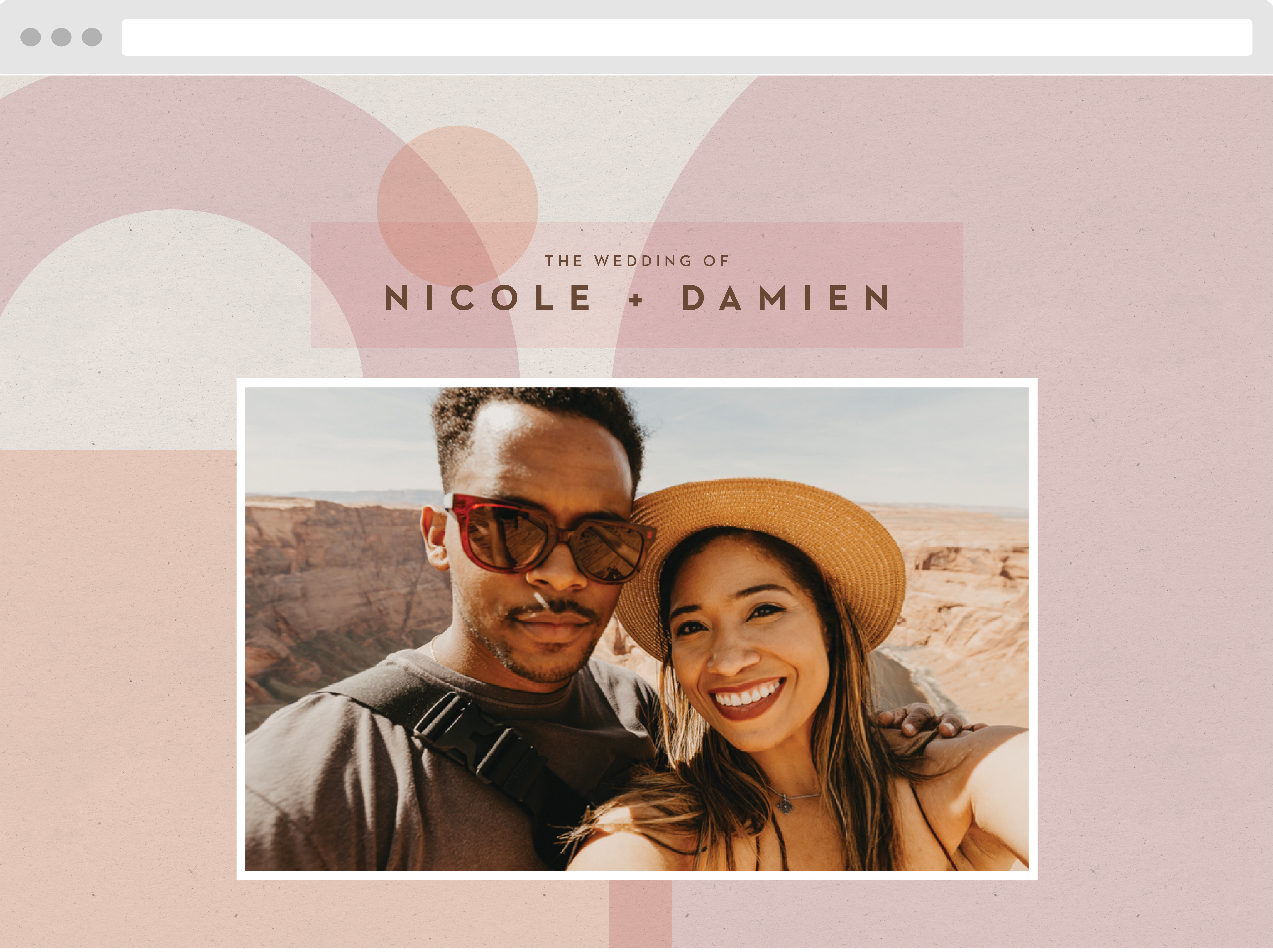 Mod Shapes Wedding Website