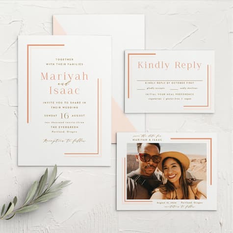 Clean Lines Wedding Invitations