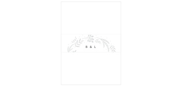 Keep all of your cards neatly organized en route to your guests with our Icy Wreath Wedding Belly Bands.