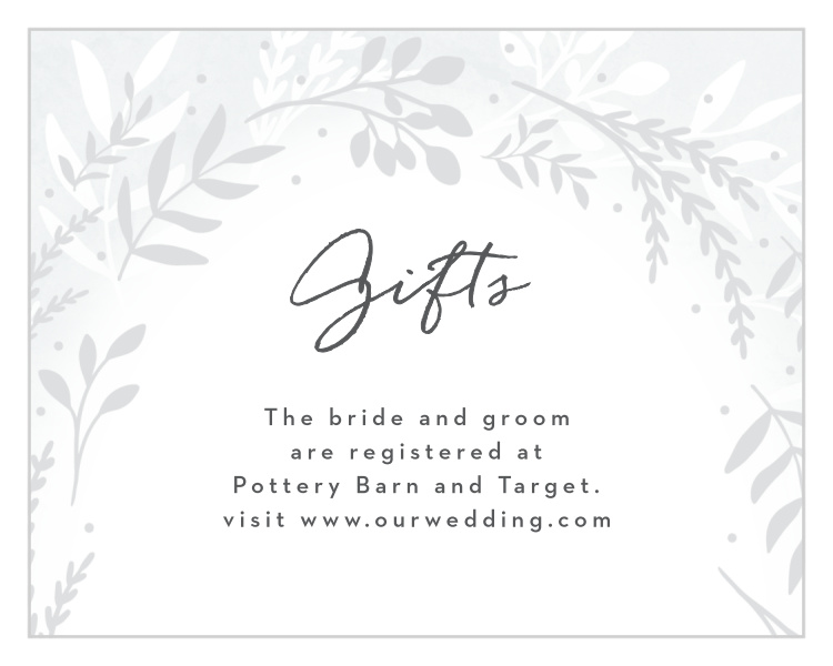 Icy Wreath Registry Cards
