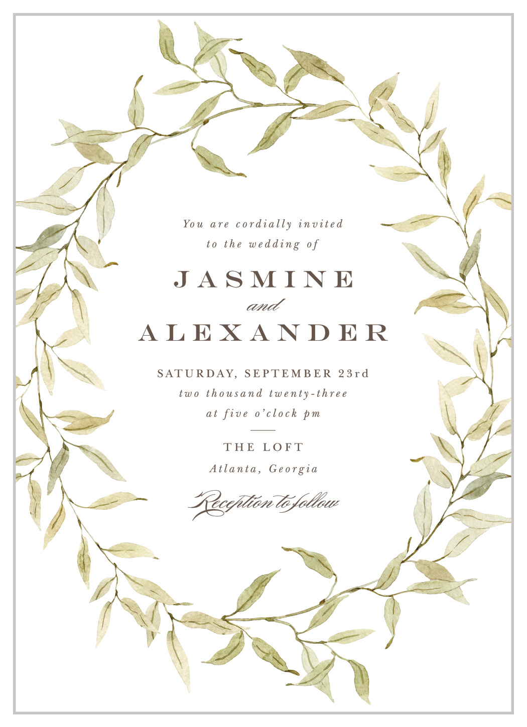 Vintage Classic Wedding Invitations