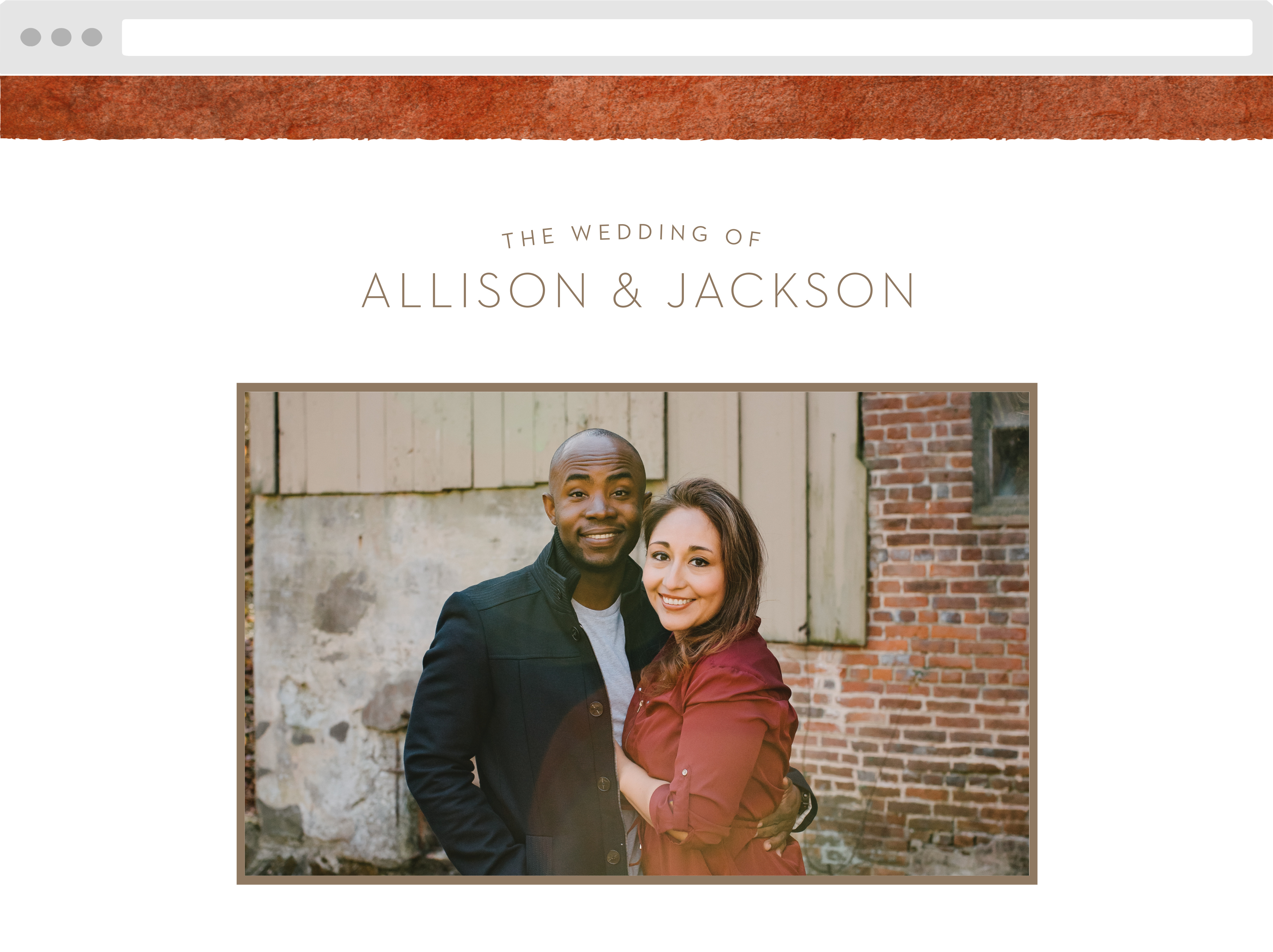 Red Rock Wedding Website