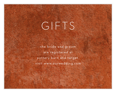 Share your details in style with our Red Rock Registry Cards.