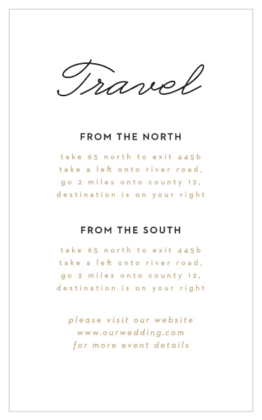 Your guests will appreciate the extra help traveling to your event with our Mod Grid Direction Cards. 