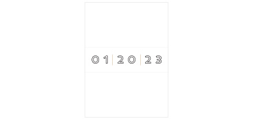  Your date in block lettering is written in black atop a white background. Customize yours to fit your personal style!
