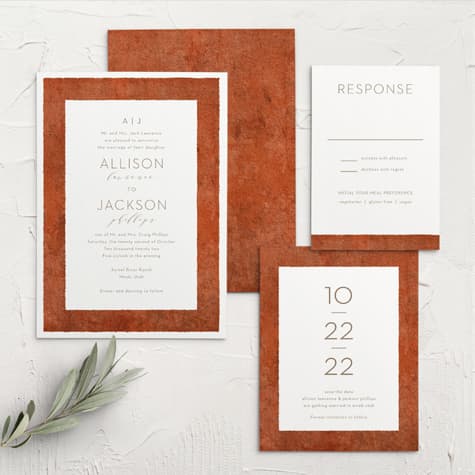 Red Rock Wedding Invitations