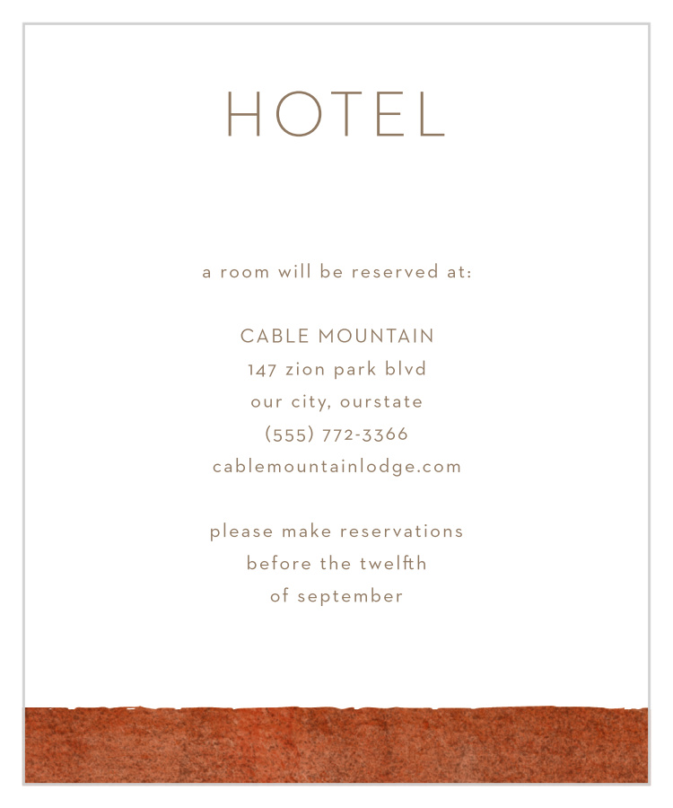 Red Rock Accommodation Cards