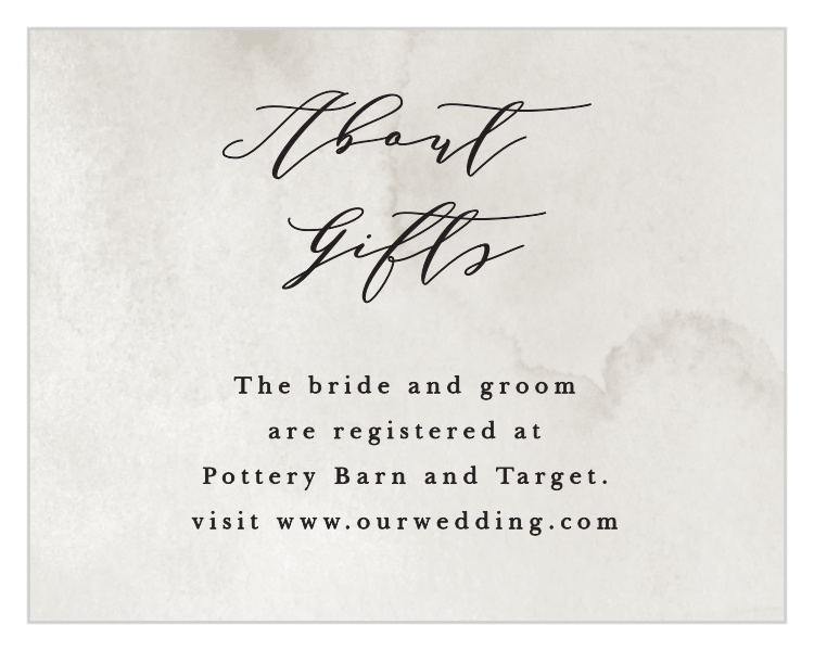 Passionate Forever Registry Cards