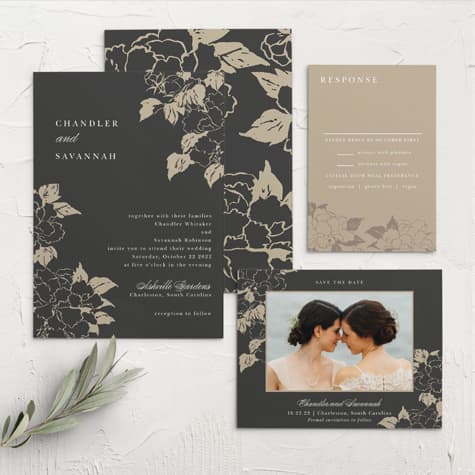 Garden Roses Wedding Invitations